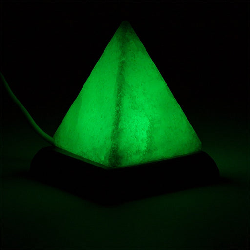 Mini Mood salt lamp pyramid USB LED image