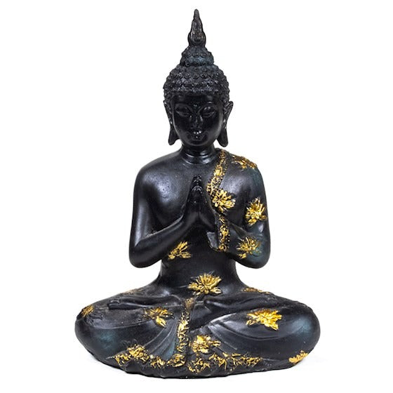  Praying Buddha antique finish Thailand 22 cm  image