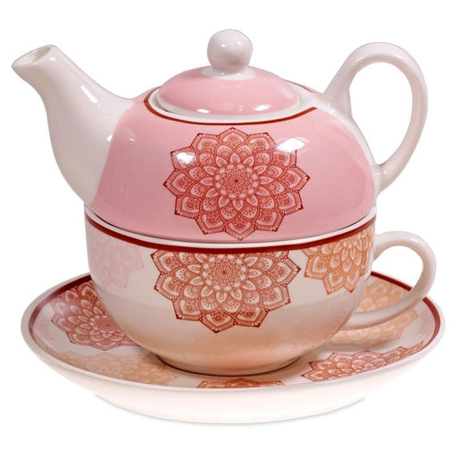 Tea for One Mandala pink image