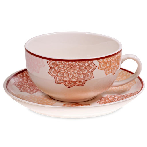 Tea for One Mandala pink image