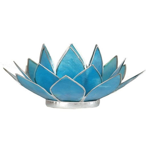 Lotus atmospheric light chakra 5 blue silver trim image