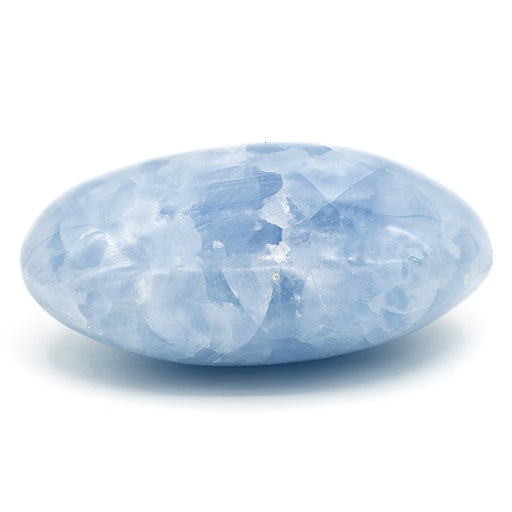 Kalsitt Jumbo, blå håndsteiner Polert XL 4-6 cm  image