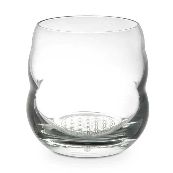 Drinking glass Mythos Flower Of Life platinum -- 250 ml