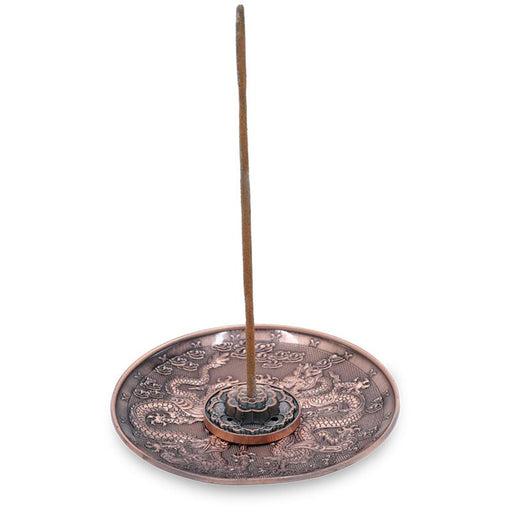 Røkelseholder/Incense burner Dragons copper colour  image