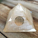 Orgonite Pyramid Selenite Inside With Flower of Life 70 mm image