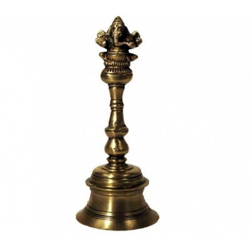 Syngeklokke / Bell Ganesh bronze image