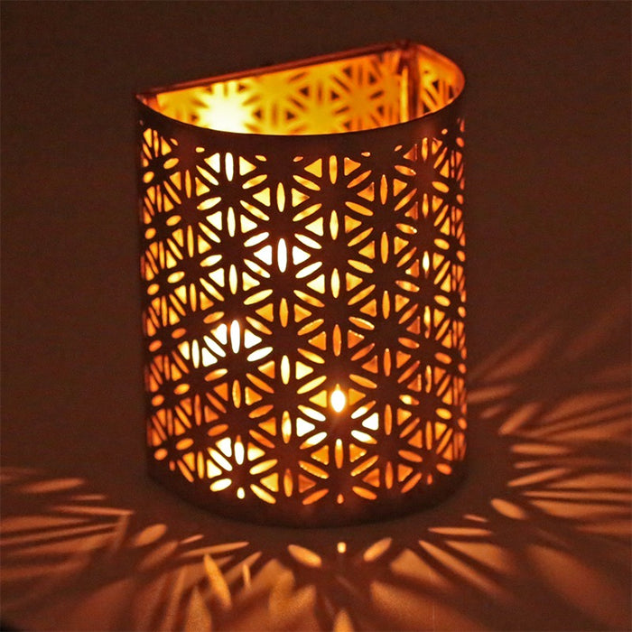Atmospheric lighting Flower of Life with mirror image