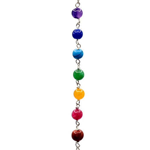 Pendel Rosenkvarts - Pendulum Rose Quartz & Chakra chain image