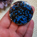 Tourmaline / Turquoise  Orgonite Pendant  With Flower of Life ca image