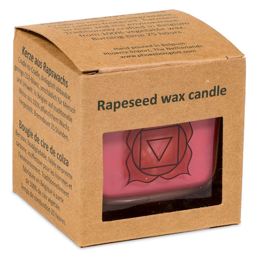 Rapeseed wax scented candle 1st chakra image