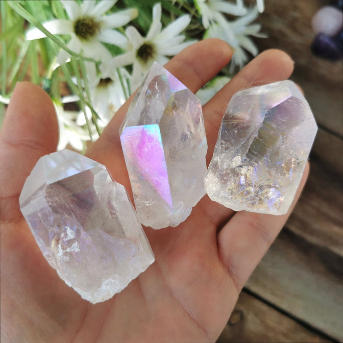 Angel Aura Quartz Crystal Points (L) image