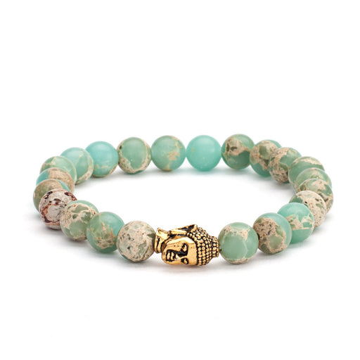 Mala Armbånd/Mala bracelet, serpentine pastel-colored image