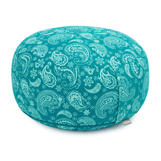 RONDO meditation cushion | 32 x 20 cm Paisley, petrol  image