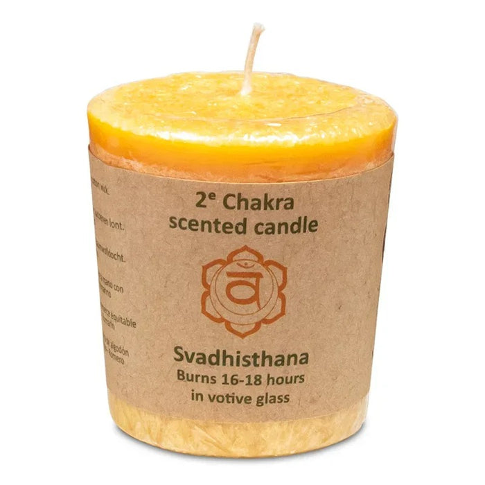 Scented votive candle 2nd chakra image