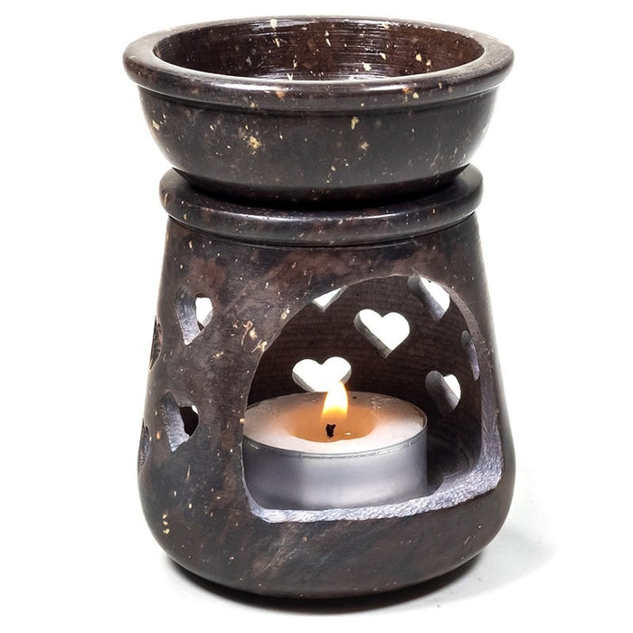 Oil burner Hearts soapstone image