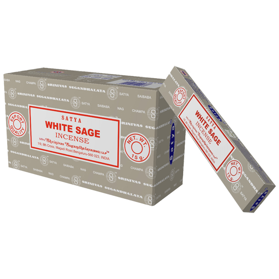 Røkelse Satya Hvit Salvie - Incense White Sage 15g image