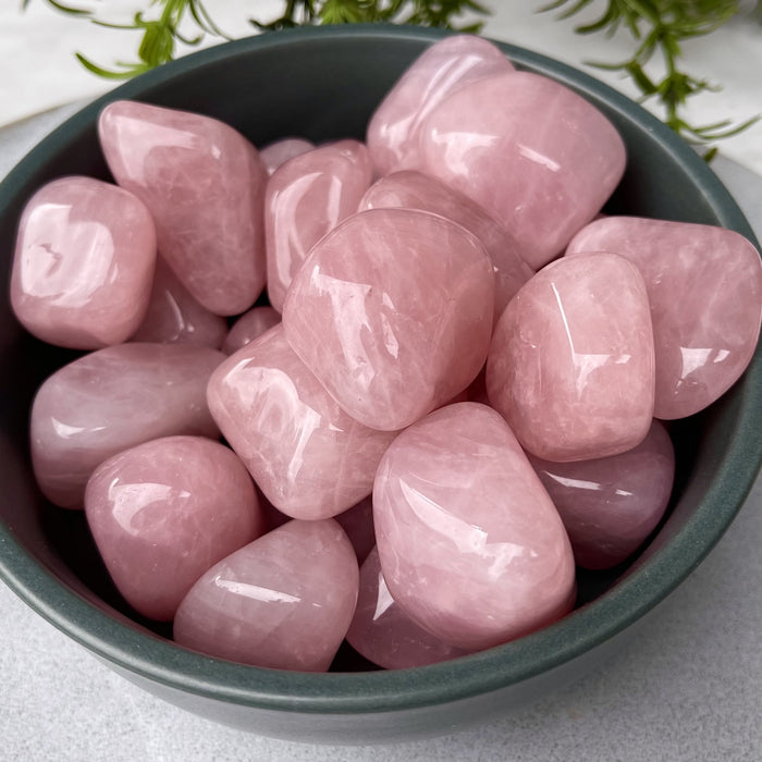 Rosenkvarts / Rose Quartz Africa Tromlet XXL  AAA-kvalitet image