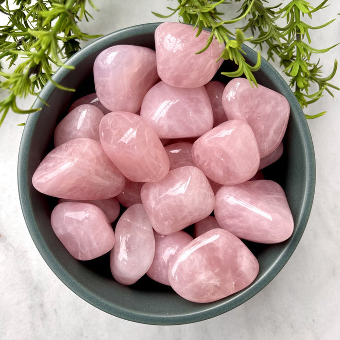 Rosenkvarts / Rose Quartz Africa Tromlet XXL  AAA-kvalitet image