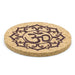 Ohm Lotus coasters cork set of 6 image