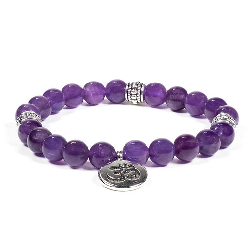 Mala/armbånd ametyst med Ohm anheng image