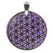 Anheng/Pendant flower of life purple image