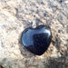 Stjernesten blå hjerte 2cm anheng  image