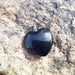 Stjernesten blå hjerte 2cm anheng  image