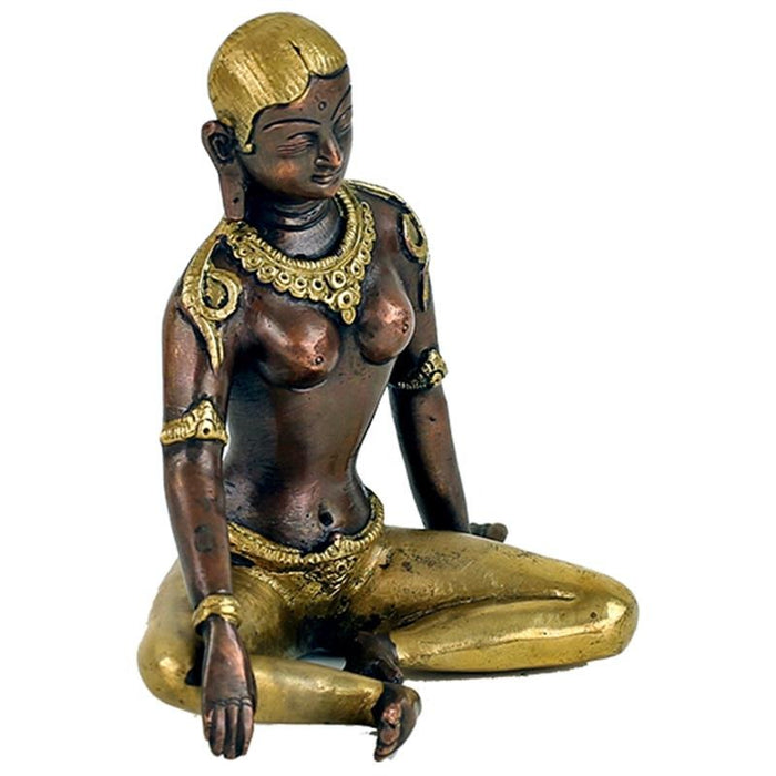 Parvati statue two-coloured image