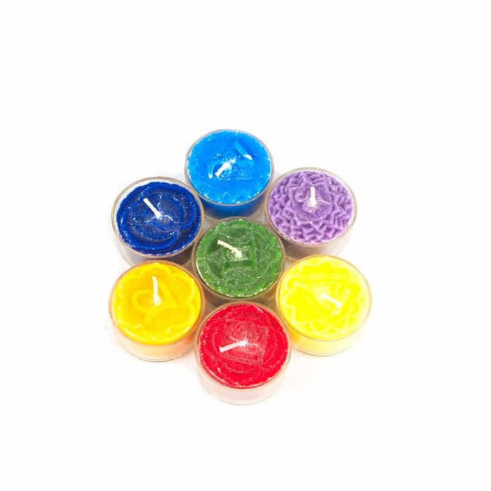 Gavesett av 7 Chakra Aroma Telys i gaveboks image