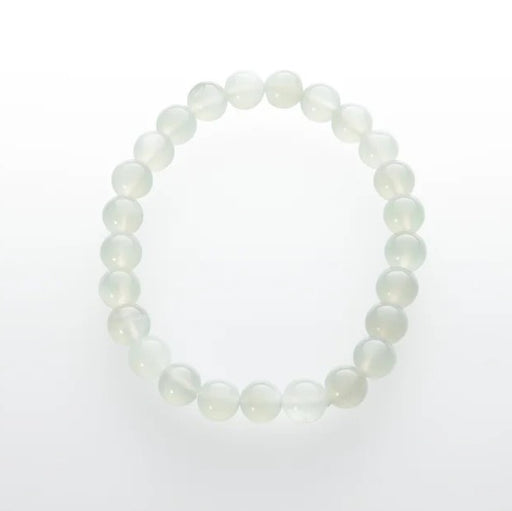 Månestein Armbånd / Moonstone Grey Bead Bracelet  8 mm image