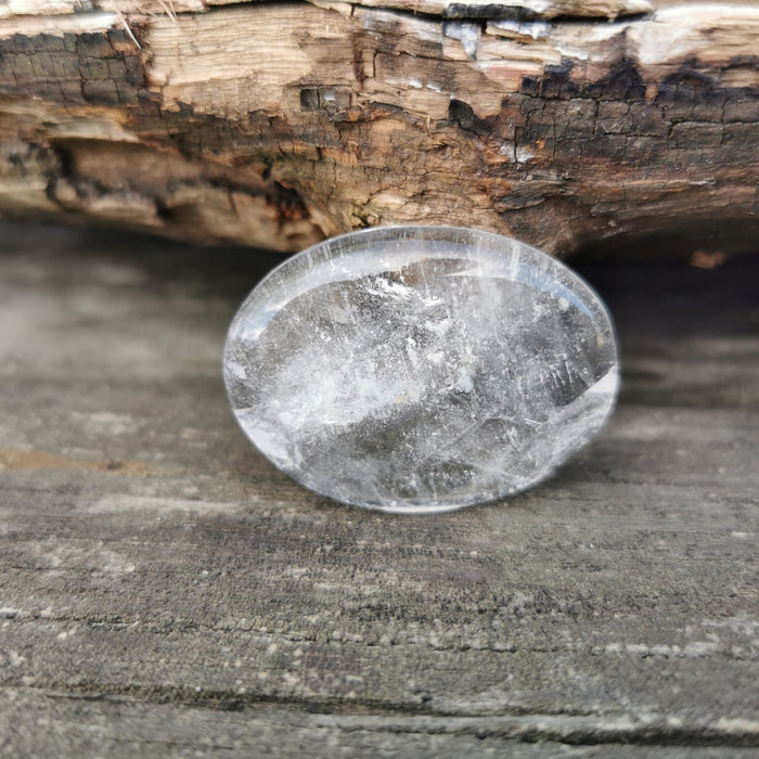 Bergkrystall Lommestein - Rock crystal Worry stone 3 cm  image