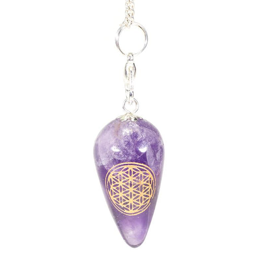 Pendel- Pendulum  Amethst -  Flower of Life image