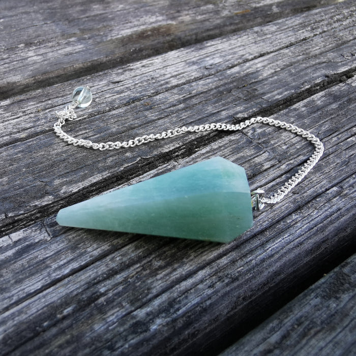 Pendel Aventurin / Green Aventurine Facetted Pendulum image