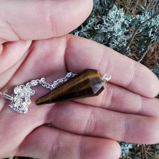 Tigerøye  pendel -Tiger Eye Polished Pendulum image