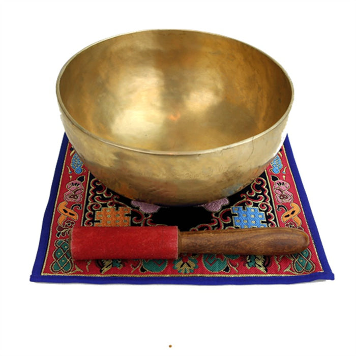 Tibetan cloth with knot of infinity - Brocade image