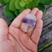 Rose Quartz Amethyst Crystal Quartz Worry Stone  image