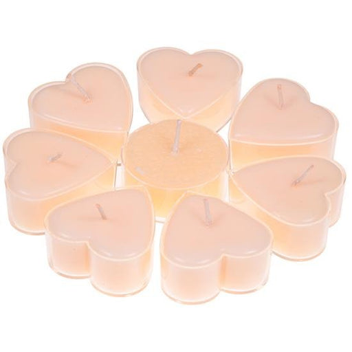 Heart shaped candles stearin jasmin   image