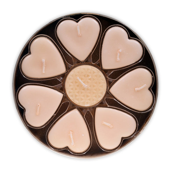 Heart shaped candles stearin jasmin   image