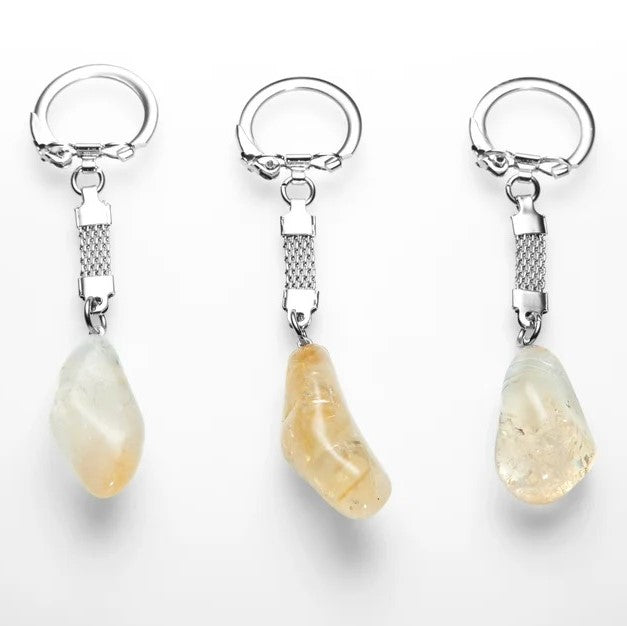 Key chain with citrine image