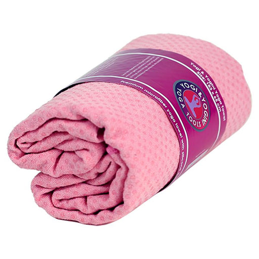 Yoga håndkle rosa PVC glidebestandig / Yoga towel  image