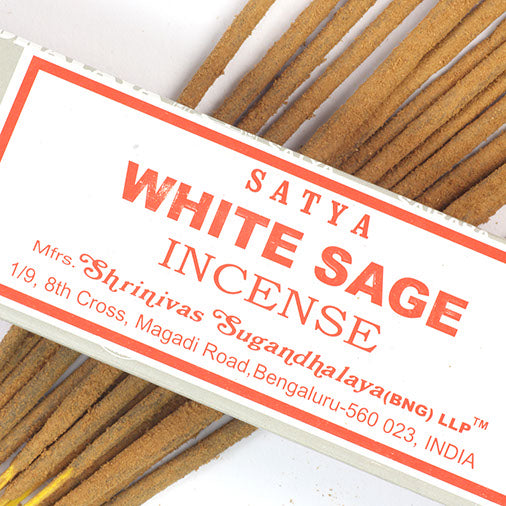 Røkelse Satya Hvit Salvie - Incense White Sage 15g image