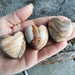 Jaspis, bildelandskap hjerte lommestein 4cm  image