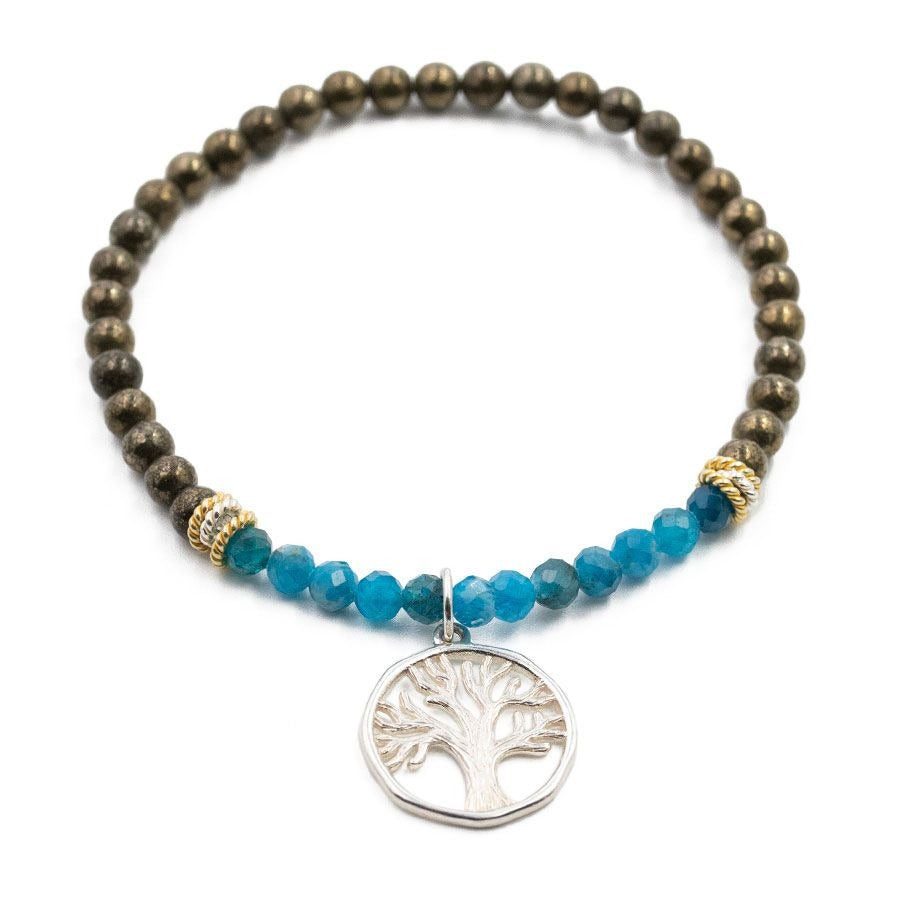 Armbånd Silver Sage/ Up Out Bracelet- Pyrite & Apatite image