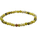 Elastic Bracelet 4mm Round Beads - Yellow Turquoise  image
