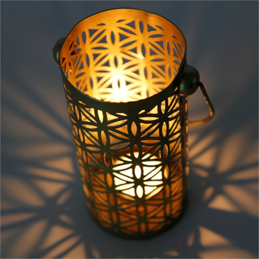 Antique Gold Flower of Life 16cms Atmospheric Lighting image