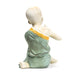 Yoga monk statue namaste green image