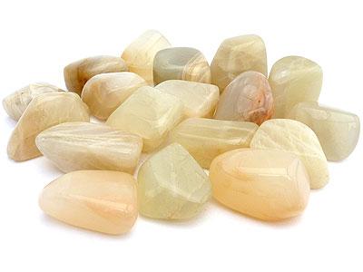 Månestein/ Moonstone naturlig Tromlet Medium AAA-kvalitet  image