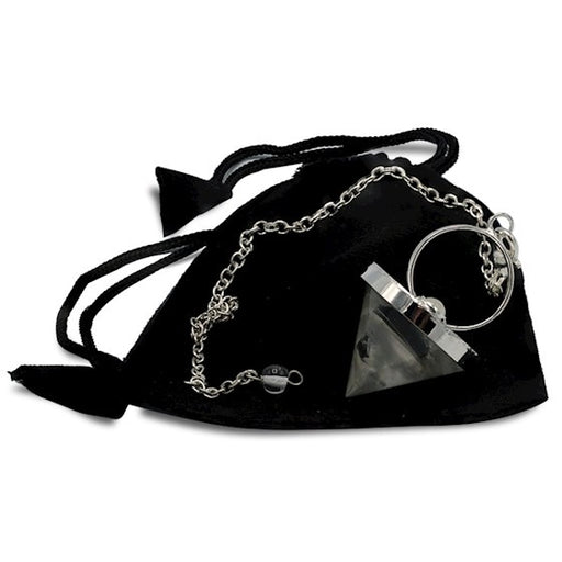 Pendulum Rock-Crystal conical with Moonstone image