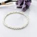 Armbånd /Bracelet white moonstone 4 mm  image