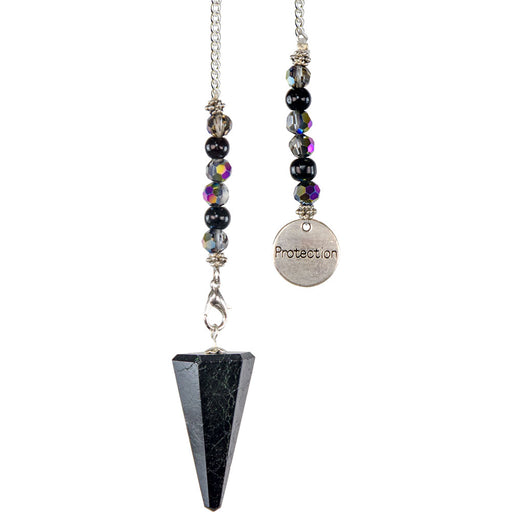 Hexagonal Pendulum Black Tourmaline - Protection  image